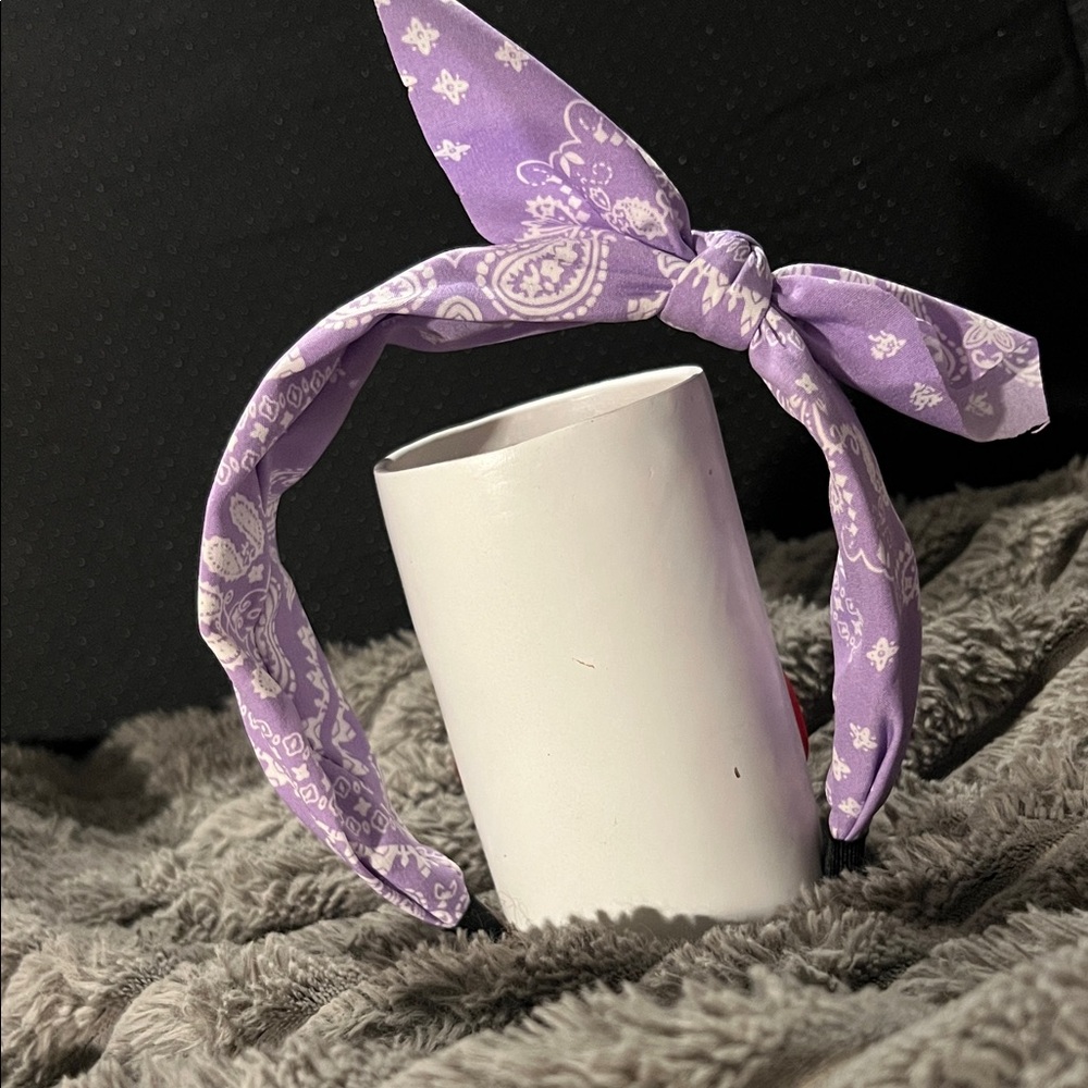 Purple Paisley Headband